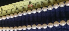 Vtg Cultured Natural Ivory Pearl Individualy Knotted Opera Lenth Pearl Necklace