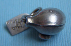 Vintage Native American pottery Buffalo Bills Museum turquoise sterling charm