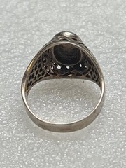 Vintage Silver 875 Ring Soviet Vintag1980 Olympics Moscow size 8,75. 18,75 mm.