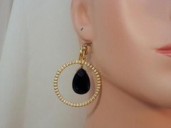 Showy More Modern Gold Tone Hoop Earrings 836m