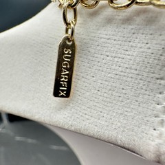 Vintage Sugarfix Gold-Tone Oval Link Chain Collectible Retro Lobster Layered