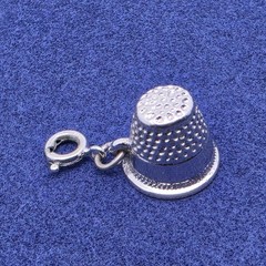 Vintage Monet Bracelet Charms Oldie Sports Car Roadster & Sewing Thimble