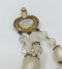 Vintage Marvella 3 Strand Varied Crystal Pearl & Beads Bracelet