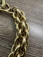 Vintage J. Crew Gold Tone Double Chain Link Statement Bracelet – Size 6.25 In