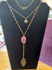 Vintage Lot Mixed Necklaces, Pins, Bracelets