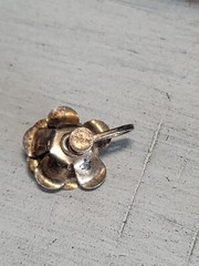 Sterling Silver Rose 3D Screwback Earrings 5/8″ Rosebud Vintage