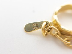 Signed $12,000 1.50ct BEZEL SET VS F Diamond 18k Yellow Gold 31″ Necklace 20g