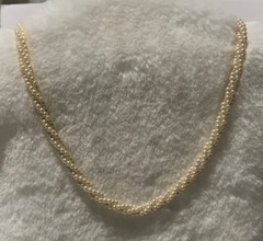 Vtg. 3 Faux High End Pearl Necklaces 1 Marked G Silver On Clasp (See All Photos)