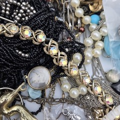 Vtg Now Craft Junk Jewelry Lot Almost 6 Lbs Unique Fun Mix Tangled DIY Repurpose