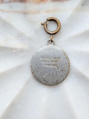 Vintage Hermès Paris “Sellier” Round Charm / Pendant