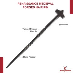 Medieval Style Forged Ice Pick Hammer – 8 Inches Long | Kitchen Utensil Tool