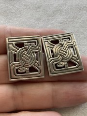 Metropolitan Museum of Art (MMA) sterling silver post earrings Vintage Estate