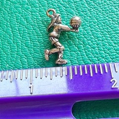Female Girl Volleyball Player Charm Set Fan Sporty Delicate High School College