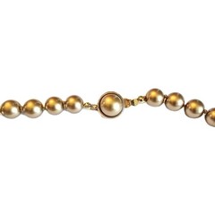 Carol Lee Vintage Gold Tone With Champagne Color Beaded Necklace