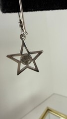Vintage Sterling Silver SOMA Moon & Star Mismatch Earrings Lapis Celestial 925