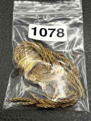 Vintage 80s Huge Multi Strand Woven Chain Tassel Gold Tone Brooch Runway READ