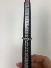 Sterling Silver Cubic Zirconia Baguette Eternity Band Ring Size 7