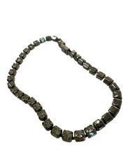 Vintage Rhinestone Tennis Bracelet Square Cut Crystals Silver-Tone Dainty