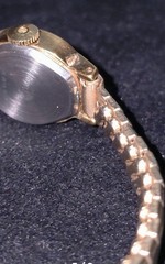 Vintage 1975 Timex Ladies Mechanical Watch Oval Gold Tone Caliber 23 RUNNING