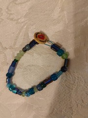 9 Piece Vintage Necklace Lot Glass And Natural Stone Variety Length 1 Anklet