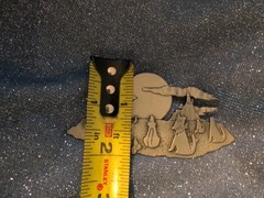 Vintage JJ Jonette Coyotes Howling At Moon Brooch Pewter Whimsical Southwestern