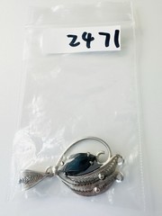 Vintage Sorrento sterling silver filigree hematite Pendant