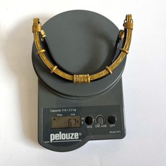 Vintage Black Leather Brass Artisan Choker Necklace Tribal Boho Statement Collar