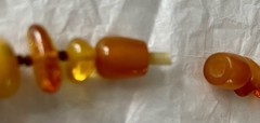Baltic Amber Necklace Rare Egg Yolk Honey Cognac Yellow Butterscotch VTG 62.4g