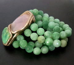 ESTROSIA Milano Italy Semi-precious Gemstone Multi-strand Bracelet