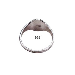 Initial Letter P Signet 925 Sterling Silver Child Woman Pinky Ring Size 3.25