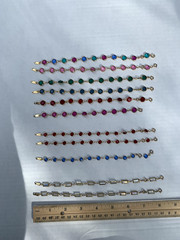YOU CHOOSE Vintage Swarovski Goldtone Crystal Linked Bracelet Various READ