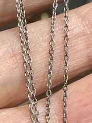 24. CREED Sterling 925 Cable chain St. Anthony Pendant Necklace 18″, 7.5g
