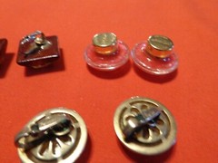 UNIQUE 7 PIECE ANTIQUE ART DECO DISCO EARRINGS COLLECTION 1950s – 1970s # 122