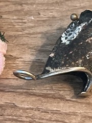 VTG Mexican Abalone MOP Articulated Fish Bottle Opener Pendant 3”