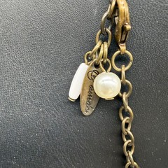 Plunder Multi-Layer Chain Pendant Necklace Bird & Pearl Charms 24 Inch Mixed Met