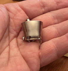 Vintage Square Dancers Scarf Ring