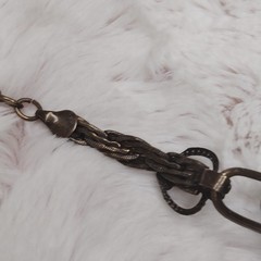 Vintage Steampunk Garden Party Glass Crystal Bronze Necklace Earrings