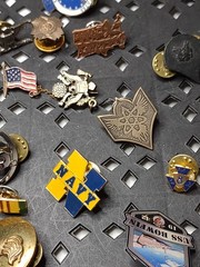 Lot Of Military Themed Pins Military Pin Lot DSTAB