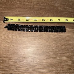 Vintage Rare Signed Weiss Jet Black Rhinestone Bracelet 5 Row Retro Art Deco
