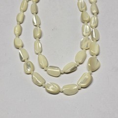 2 Strand Mother Of Pearl Necklace 15″