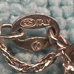 Vintage Sterling Silver Anklet Italian Twisted Curb Chain Dainty 10″ .9g
