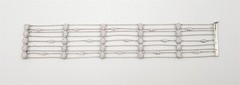 Designer $30,000 10ct VS F Diamond Platinum 2″ Wrap 9 Strand Bracelet 30g