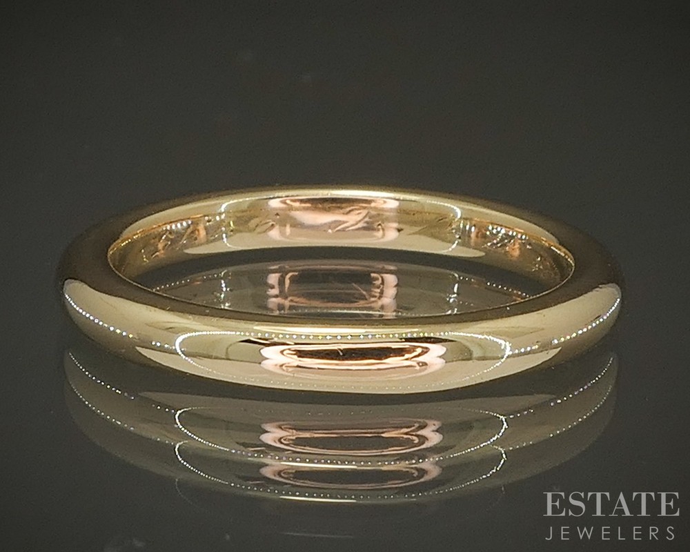 Antique 18k Yellow Gold 2.6mm Smooth Ladies Wedding Band 4.7g p27059