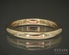 Antique 18k Yellow Gold 2.6mm Smooth Ladies Wedding Band 4.7g p27059