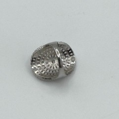 Mandala 925 Sterling Silver Dome Cocktail Ring Pave CZ Statement Jewelry