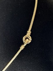 Vintage Carol Lee Heart Goldtone Necklace