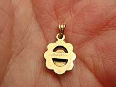 1/20th 12K Gold Filled Opal Pendant 18MM X 9MM VINTAGE