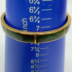 VintageBangle Bracelets Lot of 2 One Joan Rivers One Unsigned Blue Green Enamel