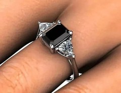 2Ct Art Deco Style Lab Created Diamond Emerald Engagement 14k Gold White FN Ring