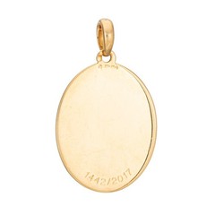 Leitao & Irmao Diamond Crown Medal Pendant 19k Yellow Gold Limited Edition